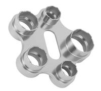 ECENCE Clé de montage pour mousseur de robinet - Outil compact en alliage de zinc, antirouille - Clé pour aérateur M16, M18, M20, M22, M24, M28 - Facile à utiliser, durable