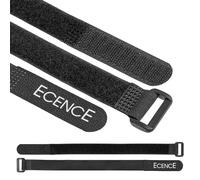 ECENCE Scratch Attaches de câble réutilisable, set de 12 Colliers de serrage pour câbles, cordons, Universel pour fixation, Serre-câbles à scratch, taille 2cm x 30cm