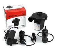 Ecent Gonfleur Dégonfleur Electrique Pompe à air électrique avec 3 Buses DC12 V/AC 220 V Pour Matelas Gonflable, Camping, Lit etc