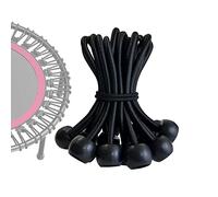 ECEOCC Lot de 15 tendeurs élastiques de rechange pour trampoline, accessoires de trampoline de fitness, corde élastique avec crochet en T (15,5 cm)