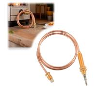 EceoThsy Thermocouple À Gaz Universel M8 avec Filetage -Thermocouple De 600mm pour Brûleurs, Chauffe-Eau Et Fours - Pièces De Rechange pour Chauffage Extérieur Et Accessoires De Barbecue