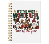 Ecezatik Nain de Noël, c'est la période la plus merveilleuse de l'année, journal de Noël, cadeau de Noël pour collègues, carnet à spirales de Noël 14 x 21 cm