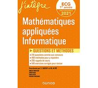 Mathématiques Appliquées Informatique Ecg 1 - Questions Et Méthodes