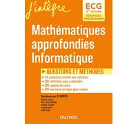 ECG 2 - Mathématiques approfondies, Informatique Questions et méthodes - Olivier Sarfati - Dunod - broché - Scolaire / Universitaire