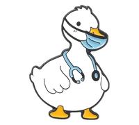 ECG Épinglette Médicale Battement de Cœur Stéthoscope Broche Médecins Sœurs Bijoux, Klein, Métal non précieux