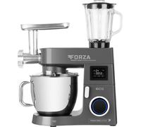 ECG FORZA 7800 Ultimo Scuro | 8 l, Robot de cuisine | ACIER INOXYDABLE | NOIR | Fouetter | Mélanger | Côtelette | Couper | Poncer | Pétrir | 1800 W |