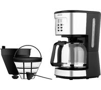 ECG KP 2125 Supreme Machine à café Drip-brew, écran LCD, élégante carafe en verre avec 1,5 l, noir/acier inoxydable