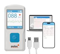 ECG Moniteur PULOX PM10 portable appareil ECG mobile Electrocardiographe avec logiciel et USB