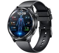 ECG Montre Connectée Homme Smartwatch - HRV MET BMI Repondre Appel Cardiofréquencemètre Tensiomètre SpO2 Sommeil Podomètre IP68 Multisports Santé Fitness Sport 1.43" Montre Intelligente Android iOS