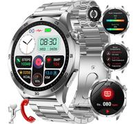 Ecg Montre Intelligente Homme Appel Bluetooth Smartwatch Ecg 1,43"" Bracelet Intelligent Avec Acide Urique/Spo2/Bmi/Fréquence Cardiaque Sportif Fitness Tracker Etanche Ip68 Montre Sport[Z2084]