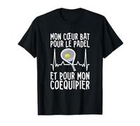 ECG Padel - Battement De Cœur Raquette Padel - Maillot Padel T-Shirt