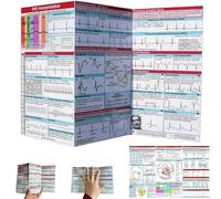 ECG Pocket Guide mémo simple double face ECG triple interprétation référence (2, Multicolore)