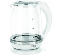 ECG RK 2020 Bouilloire électrique en verre, 2.0 litres, Blanc