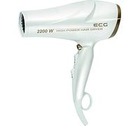 Ecg Sèche Cheveux 2 Niveaux de Puissance 3 Températures Ionisation Indicateur LED Protection contre la surchauffe Haute Performance Blanc Or - Vv 2200
