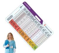 ECG -Tate Pocket Cards - Ekg Rhythm Pocket Cards Guide - Tool d'évaluation ECG portable | Carte d'identité EKG pour le personnel spécialiste du médecin, directives pour le rythme | Étudiants et au