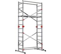 Echafaudage roulant pliable 4 en 1 multifonction 4m50 en aluminium Hailo Fast & Lock Combi 5