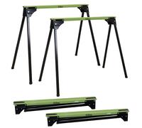Échafaudage Bricolage Support Jusqu'à 1000KG Acier Vert Pliant 2x