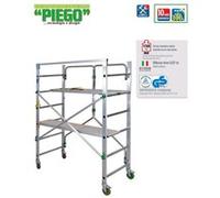 Échafaudage complet alu hauteur de travail 2.80m - FACAL - avec 2 tables + sacoche - PIEGO