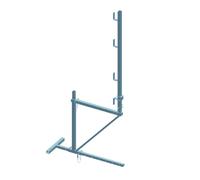 Echafaudage de toit acier de base 1 niveau débord 30cm et garde-corps - DIMOS - 15000