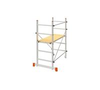 Echafaudage de travail Hauteur travail 2.85m Plateau 110 x 40 cm Aluminium Charge 120Kg BRIXO