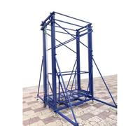 Échafaudage électrique 499 kg Échafaudage motorisé avec palan PA1000 Plate-forme de 5,2,7 x 1,2 m et 4 portes pour une utilisation sûre
