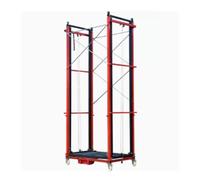 Echafaudage électrique Échafaudage élévateur électrique mobile avec roulettes verrouillables, charge maximale 300 kg(4M)