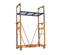 Echafaudage électrique Échafaudage élévateur électrique mobile pliable avec télécommande, plate-forme d'escalade télescopique décorative(2.5m)
