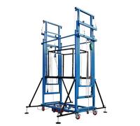 Échafaudage Électrique Mobile Portable, Charge De 500 Kg/1102 Lb, Élévateur Mobile Pliable For Chantier De Décoration Intérieure, Hauteur De Levage De 2 À 12 Mètres (6,5 À 39,3 Pieds)(16FT Lifting hei