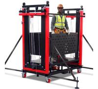 Échafaudage Électrique, Plateforme Élévatrice Mobile, 500 kg (1100 lbs) | Hauteur de levage de 2 m à 9,7 m ; équipement d'échafaudage électrique réglable pour la construction et la r