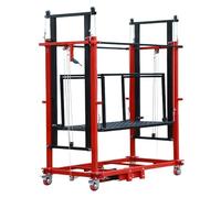 Échafaudage Électrique Robuste, Avec Plates-formes Élévatrices À Roulettes, Plates-formes De Travail Aérien For Le Remplacement De L'éclairage(Raise 7M/22.97FT)