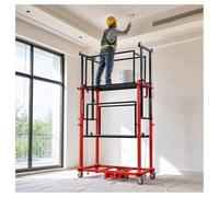 Échafaudage électrique robuste avec roues verrouillables | Système de levage robuste avec deux interrupteurs de limite pour une gestion efficace des biens et des applications HOA