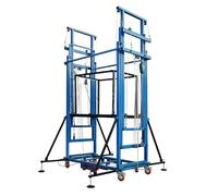 Échafaudage Élévateur Électrique Avec Télécommande, Échelle De Chantier Pliable, Charge Maximale 400 Kg(Blue,3M/9.8FT)