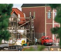 Échafaudage En Bois Busch 7902 Avec Maçon Et Poulie