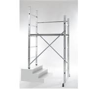 Echafaudage pour escalier intérieur et extérieur 0,9m/2,9m en aluminium Hailo Hobby 3