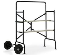 Probache Échafaudage mobile sur roues L140 x l78 x H135 cm avec 2 plateformes