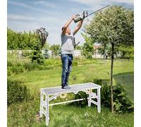 Échafaudage Pliable, 30/40 cm de Large, pour la Taille des Haies - Plateforme Polyvalente pour travaux domestiques d'entretien et de mécanique, établi Mobile (140 x 40 cm, 55 1/8" x 15 3/4")