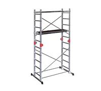 Echafaudage pliable 4 en 1 multifonction 1,8m/3,8m en aluminium Hailo Combi First