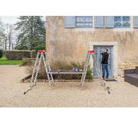 Echafaudage pliable 4 en 1 multifonction 4m en aluminium Hailo Combi First