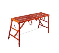 Échafaudage pliable à hauteur réglable - échelle robuste pour travaux DIY | Plateforme pliable réglable pour travaux, nettoyage RV, projets DIY et déco, robuste et pratique