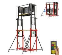 Échafaudage Pliable Électrique, Plate-forme Télécommandée Avec Roulettes | Échafaudage électrique pliable, plate-forme aérienne télécommandée avec roulettes et stabilisateurs(4.5M/14.76FT)