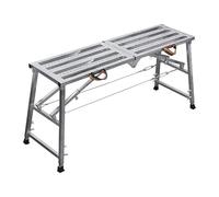Échafaudage Pliable, Hauteur réglable, établi en Acier au Carbone, capacité de Charge élevée, Tabouret Polyvalent (160 cm)