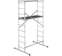 Echafaudage HAILO HobbyStep H4 - Hauteur de travail max 4m - Aluminium - Conforme à la norme E85-200