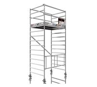 Échafaudage professionnel : ALTEC AluKlik 2.0 500 XXL, hauteur de travail 5 m, largeur 135 cm, TÜV, fabriqué en Allemagne, roulettes env. Ø 150 mm, échafaudage pliable, plate-forme de travail