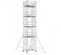 Échafaudage roulant aluminium DOCKER 150 version garde-corps EXMDS - Hauteur de travail : 10,90 m - DUARIB - 7220092
