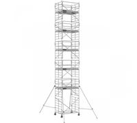 Échafaudage roulant aluminium DOCKER 150 version garde-corps EXMDS - Hauteur de travail : 12,90 m - DUARIB - 7220112