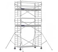 Échafaudage roulant aluminium DOCKER 150 version garde-corps EXMDS - Hauteur de travail : 6,90 m - DUARIB - 7230052