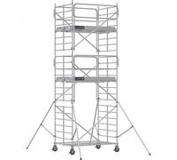 Échafaudage roulant aluminium DOCKER 150 version garde-corps EXMDS - Hauteur de travail : 6,90 m - DUARIB - 7220052