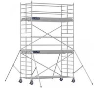 Échafaudage roulant aluminium DOCKER 150 version lisses - Hauteur de travail : 5,90 m - DUARIB - 7230040