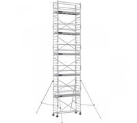 Échafaudage roulant aluminium DOCKER 85 version garde-corps EXMDS - Hauteur de travail : 12,90 m - DUARIB - 7125112
