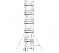 Échafaudage roulant aluminium DOCKER 85 version lisses - Hauteur de travail : 11,90 m - DUARIB - 7120100